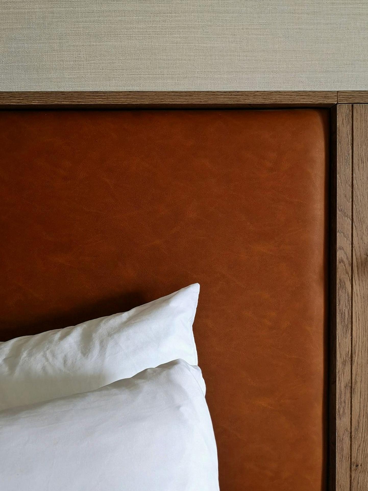 Neutral toned hotel decor detail