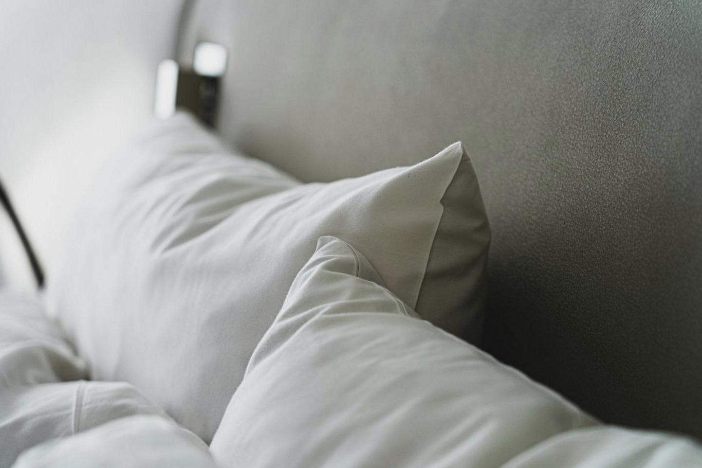Cozy white pillows